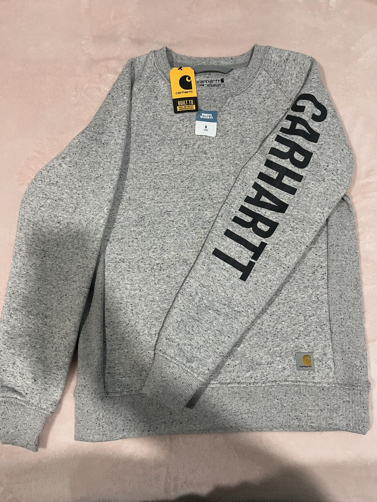 Carhartt Woman’s Gray Carhartt Midweight Crewneck Size S / US 4 / IT 40 - 1 Thumbnail
