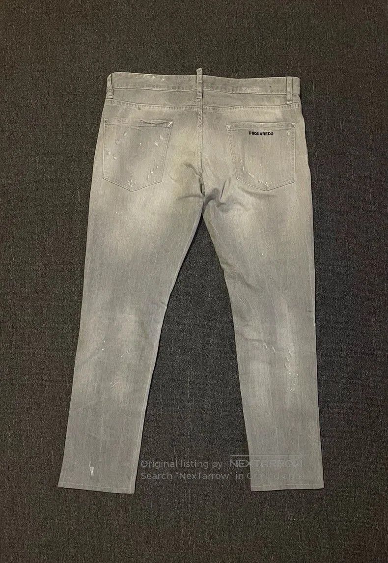 Dsquared2 Dsquared2 Gray Distressed Slim Jeans. Size US 34 / EU 50 - 4 Thumbnail