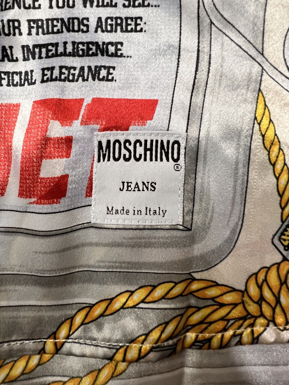 Moschino Vtg Moschino Silk Modern Baroque Apple Button Up Shirt Size US L / EU 52-54 / 3 - 10 Thumbnail