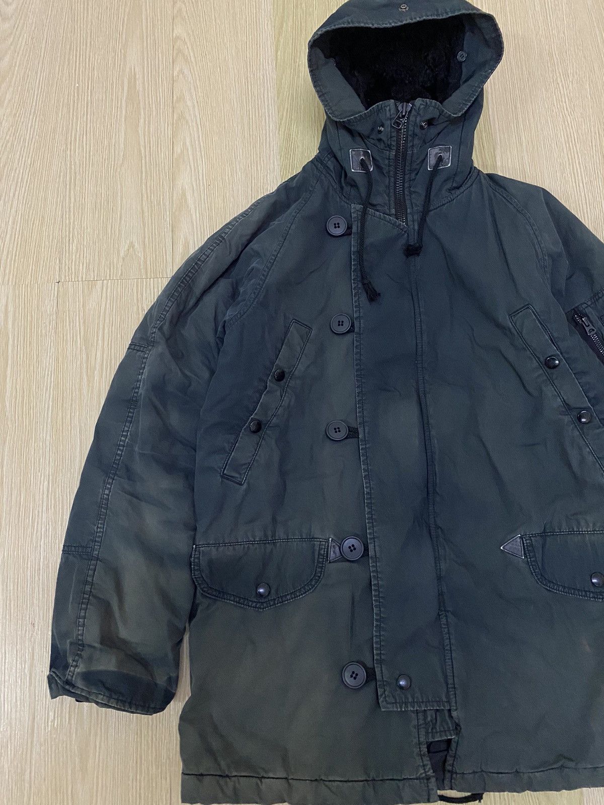 Alpha Industries × Vintage Vintage Alpha Industries military parka Size US L / EU 52-54 / 3 - 3 Thumbnail