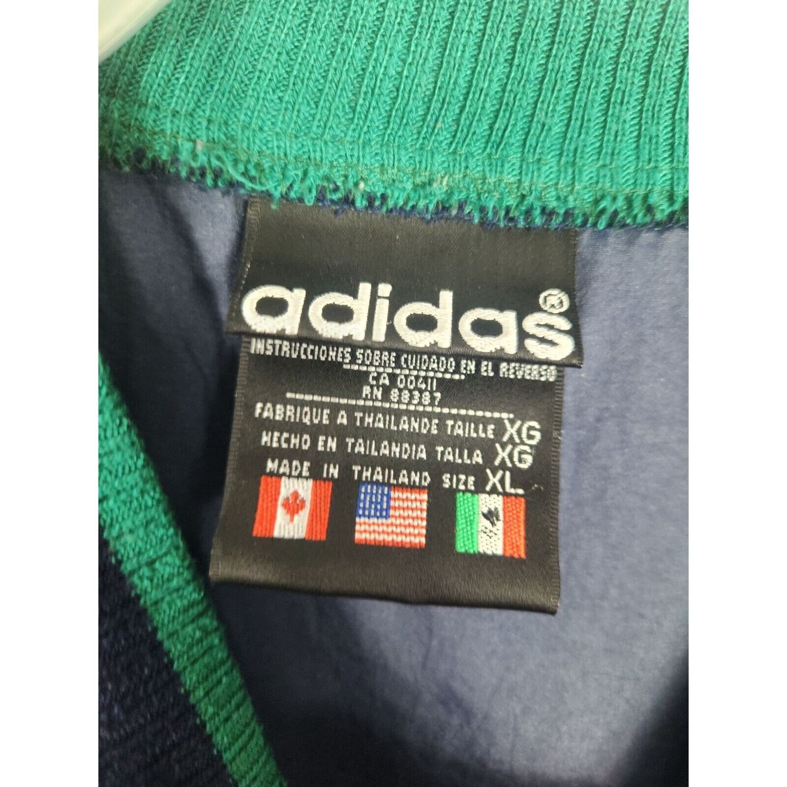 Adidas Vintage 90s Adidas short sleeve windbreaker men's XL Size US XL / EU 56 / 4 - 3 Thumbnail