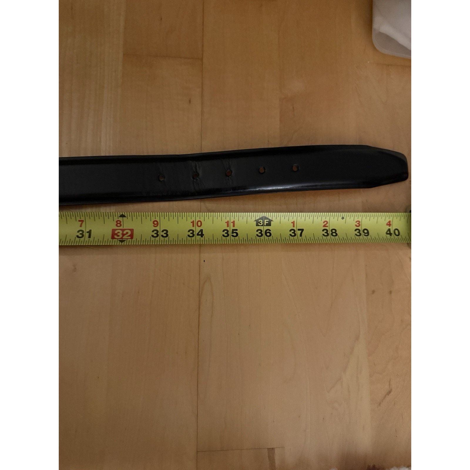 Other Vestimena Black Leather Belt Silver Buckle 35 Size 34 - 5 Thumbnail