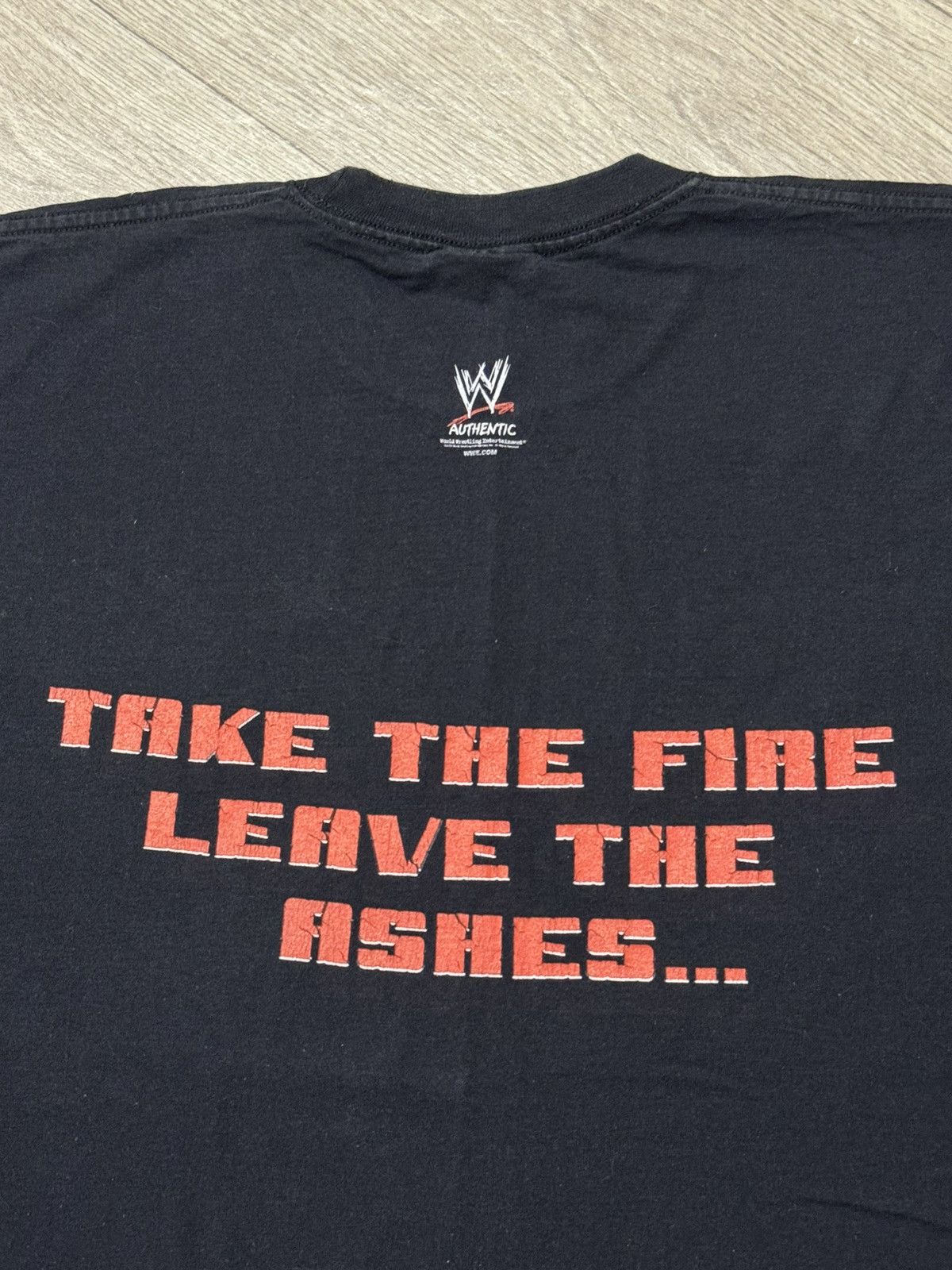 WWF 🔷Vintage WWF Kane “Take The Fire Leave The Ashes” T-shirt Size US XL / EU 56 / 4 - 5 Thumbnail