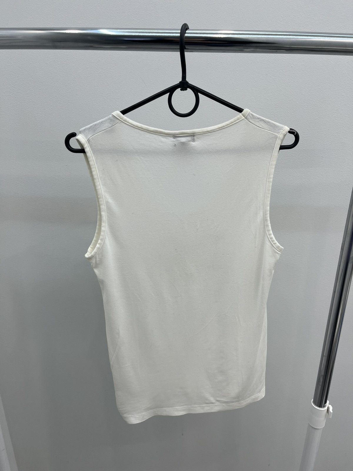 Dolce & Gabbana Vintage Dolce & Gabbana Y2K Crystals Cotton Tank Top Tee Size M / US 6-8 / IT 42-44 - 3 Thumbnail