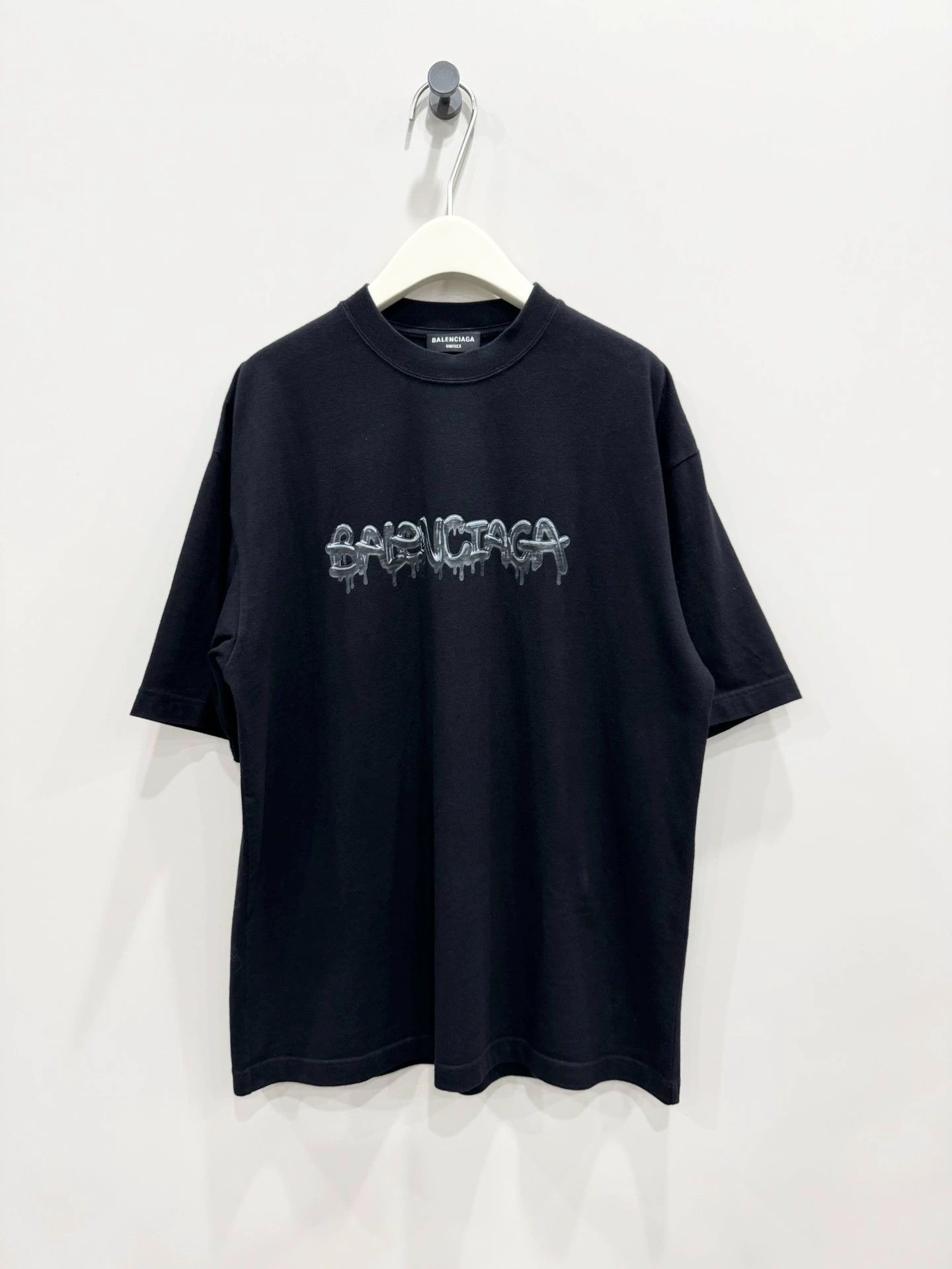 Balenciaga Balenciaga Silver Graffiti Short Sleeve - dmc Size US XS / EU 42 / 0 - 1 Thumbnail