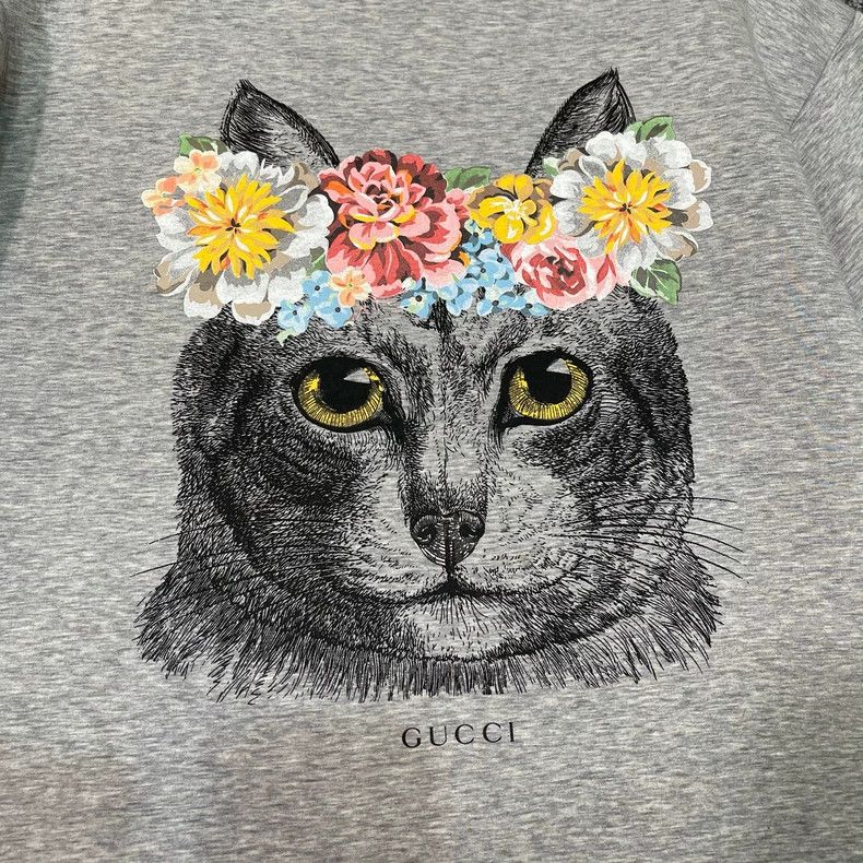 Gucci Gucci Cat's head big logo space cotton sweatshirt 2501-Next Size US S / EU 44-46 / 1 - 3 Thumbnail