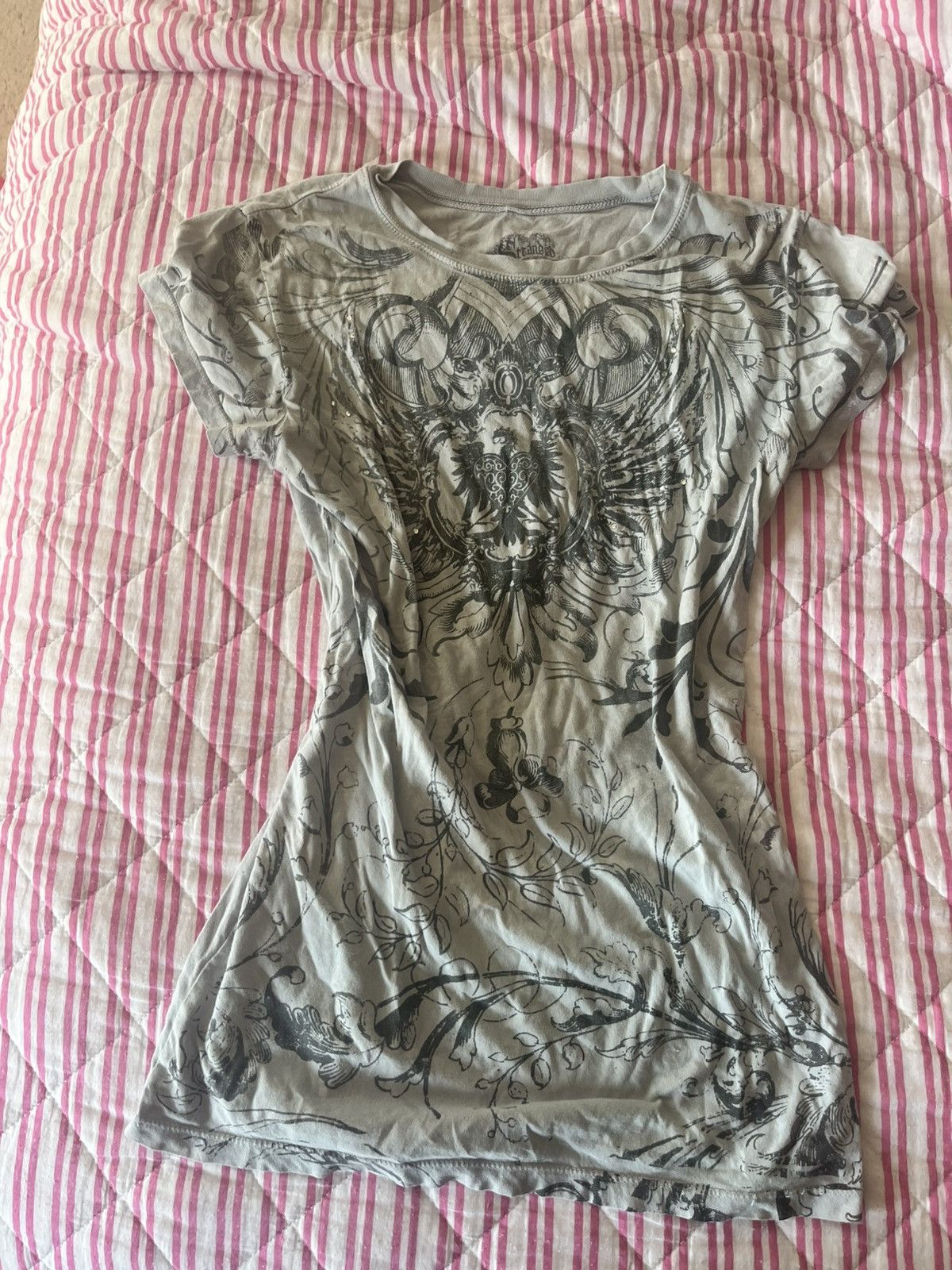 Other Grunge, Y2K rhinestoned tee Size S / US 4 / IT 40 - 1 Thumbnail