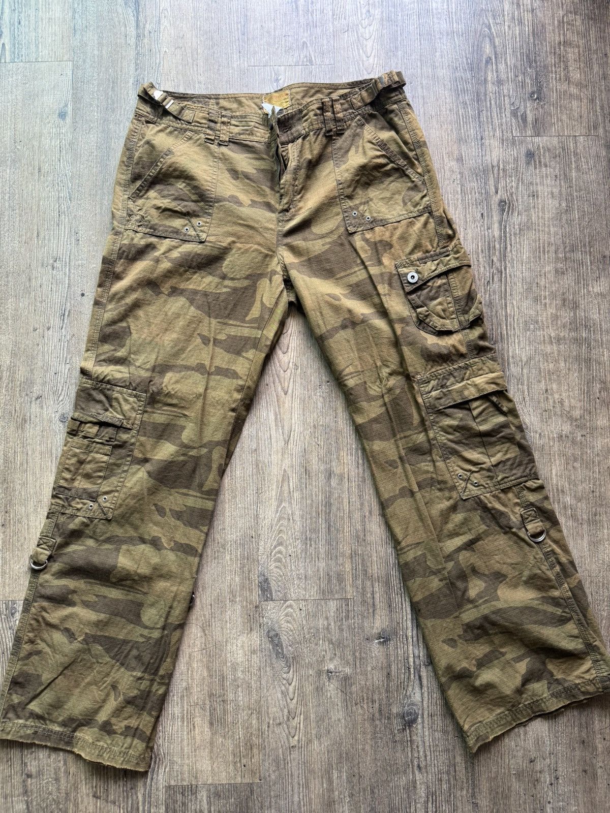 Vintage CAMO CARGO PANTS Size US 34 / EU 50 - 2 Thumbnail