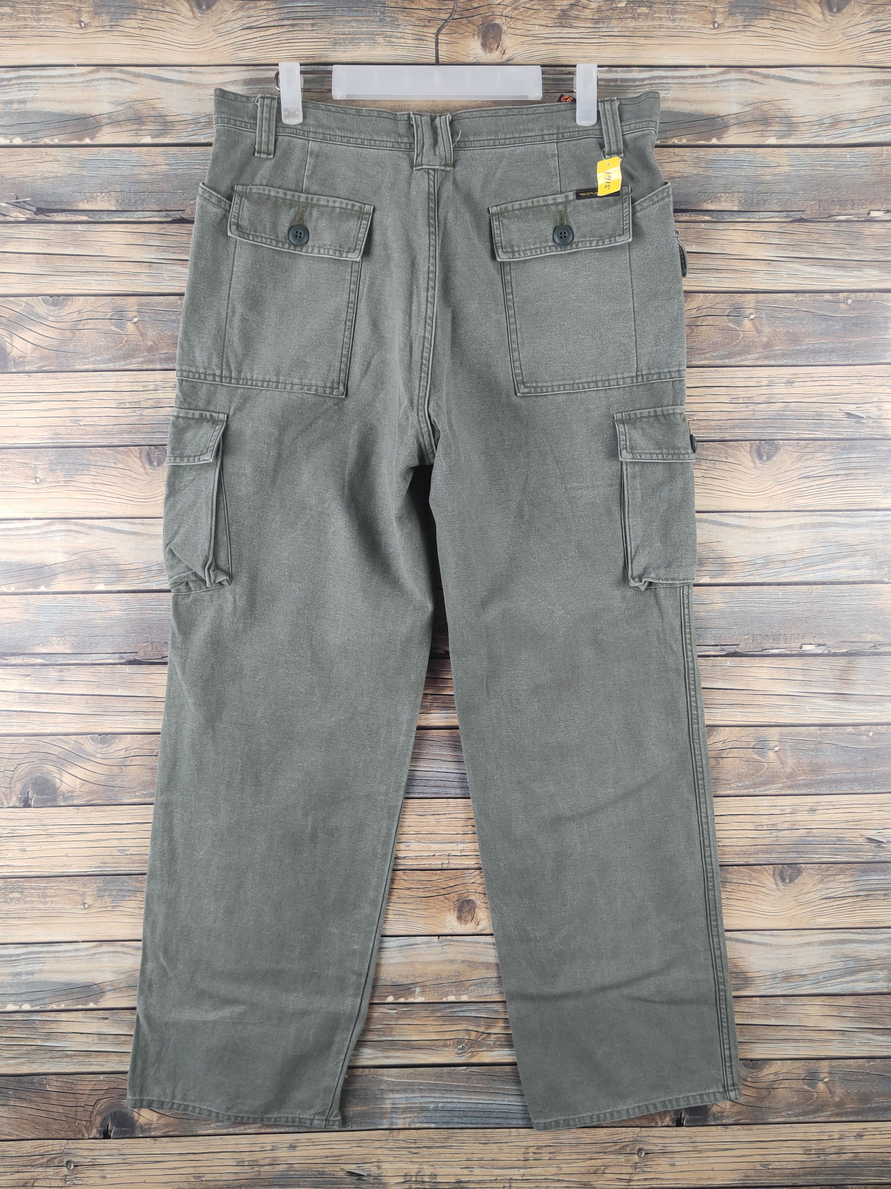 Japanese Brand DL Spurtion Army Green Multipocket Cargo Pants #1915 Size US 34 / EU 50 - 7 Thumbnail
