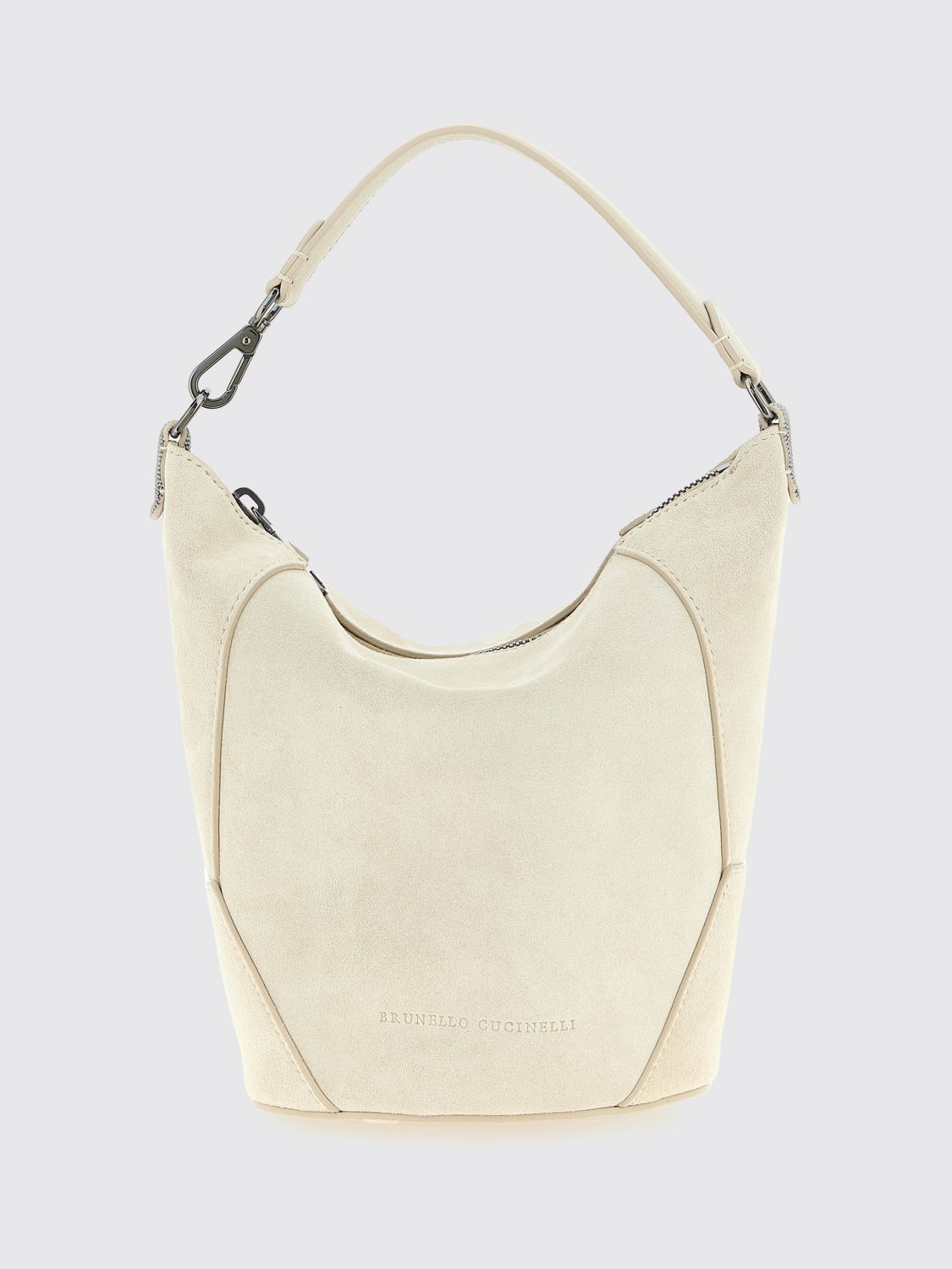 Brunello Cucinelli Brunello Cucinelli Shoulder Bag Woman Ivory Size ONE SIZE - 1 Thumbnail