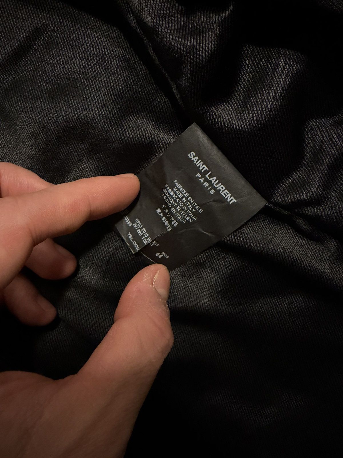 Saint Laurent Paris 2015 Saint Laurent L01 Hedi Slimane Leather Jacket Size US S / EU 44-46 / 1 - 2 Thumbnail