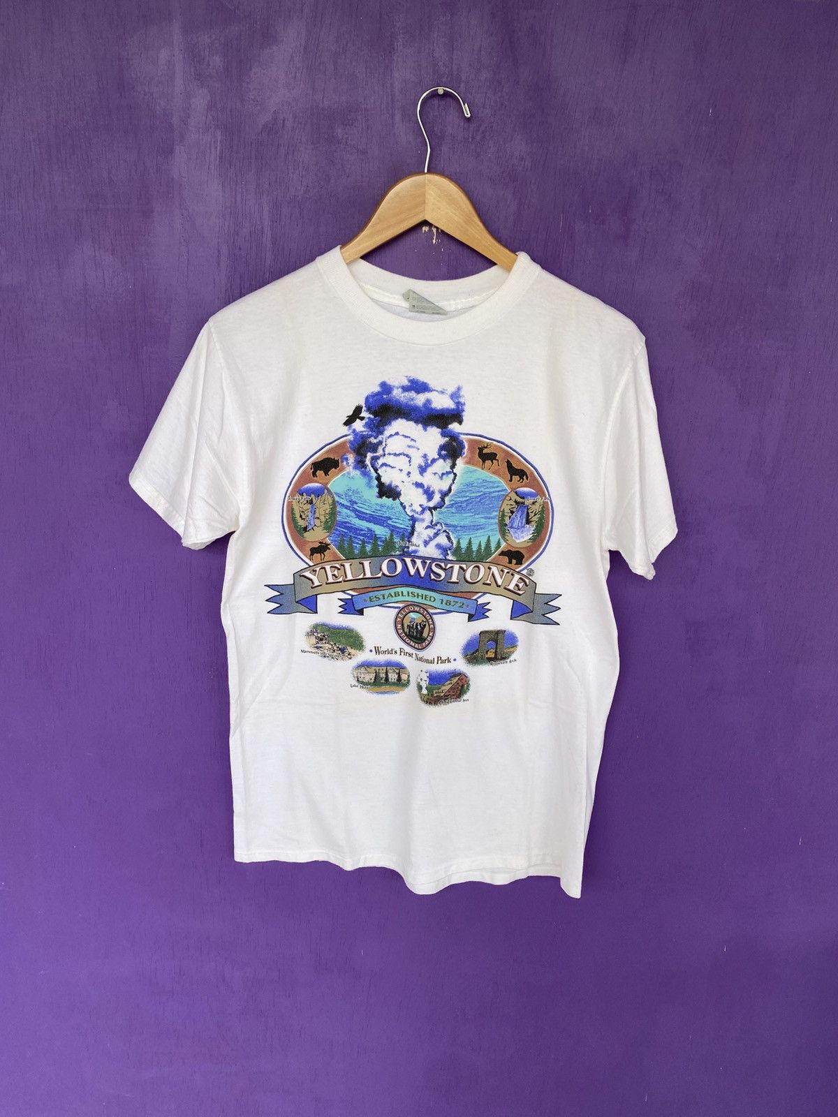 Other Vintage 90s Yellowstone national park t-shirt Size US M / EU 48-50 / 2 - 1 Thumbnail