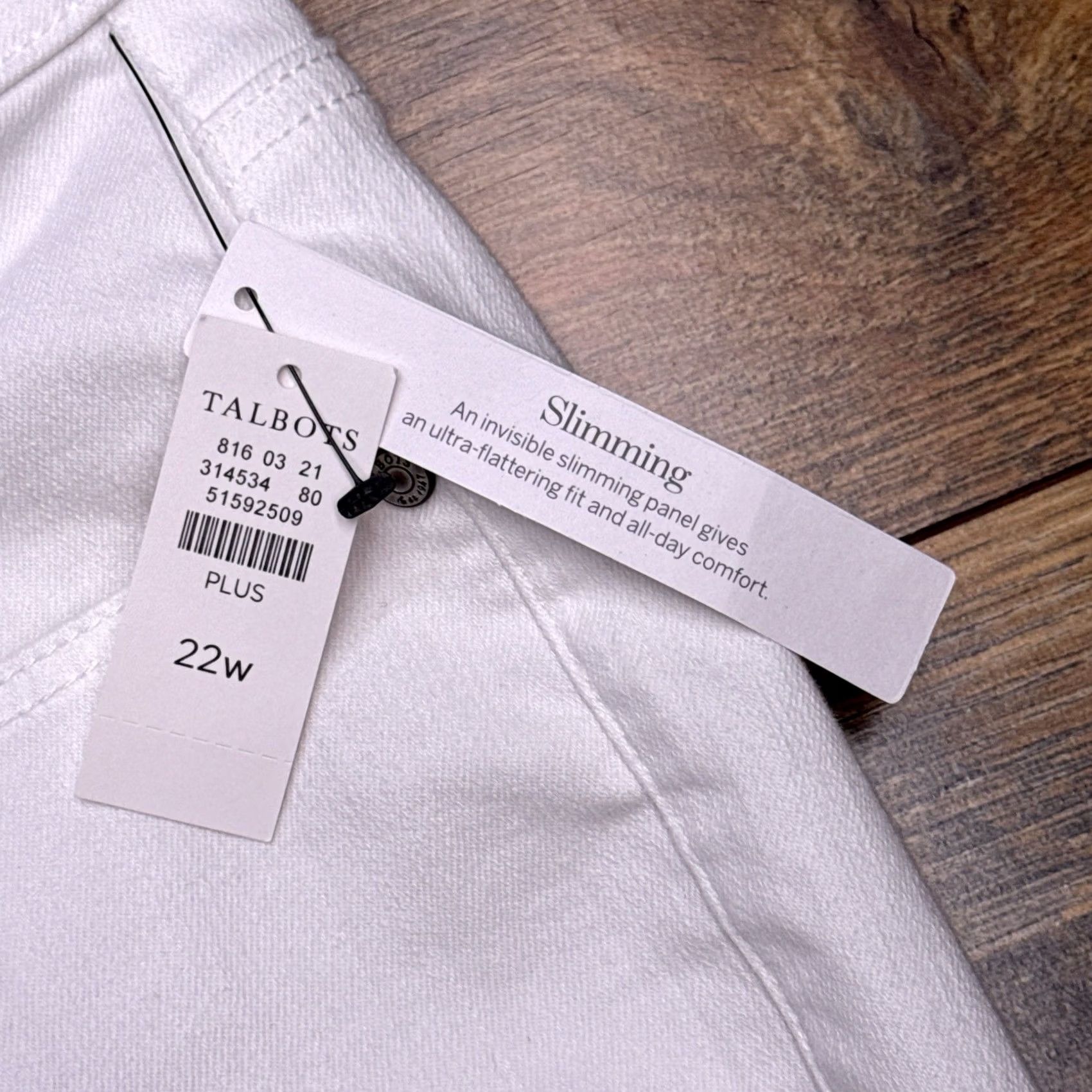Talbots Talbots Jeans Womens 22W White High Waist Straight Leg New Size 40" / US 18 - 4 Thumbnail