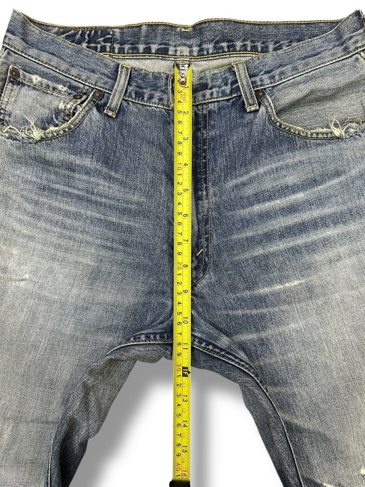 Japanese Brand Distressed Levi's 503 Vintage Baggy Wideleg Style Faded Size US 32 / EU 48 - 16 Thumbnail
