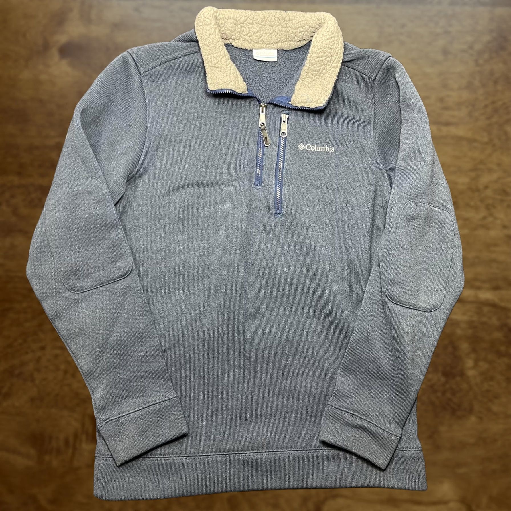 Vintage Columbia Sweatshirt Mens Large Blue Fleece 1/4 Zip Pullover Pockets Mock Neck Size US L / EU 52-54 / 3 - 1 Thumbnail