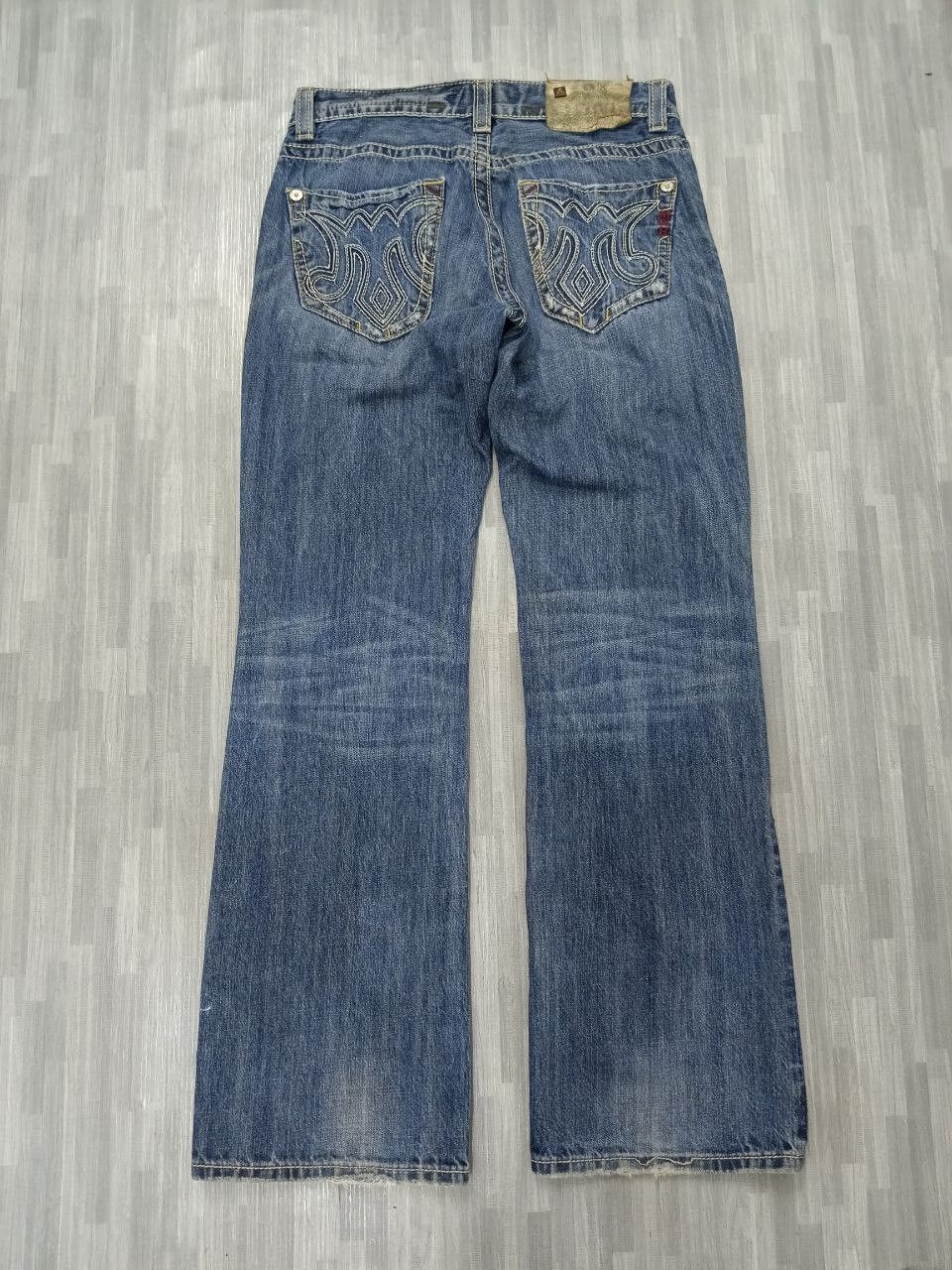Japanese Brand FLARE SICK PACTHWORK MEK DENIM Size US 32 / EU 48 - 3 Thumbnail