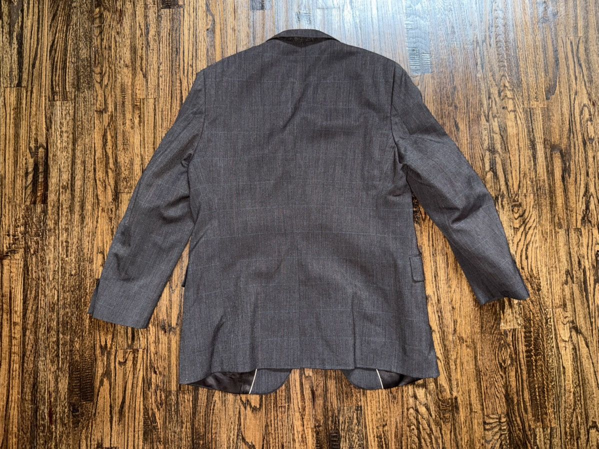 Savile Row Tailored Vintage Brown Plaid 2pc Suit Jacket & Pant Set ~44L Size 44L - 4 Thumbnail