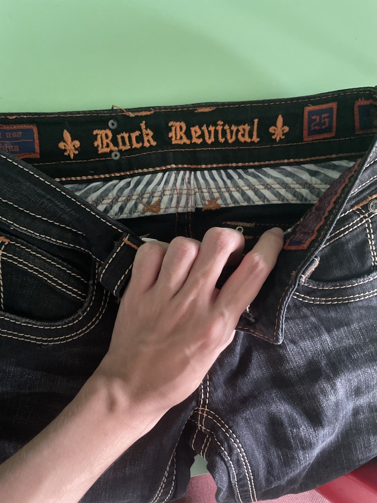 Rock Revival Rock Revival Gwen Super Low Rise Bootcut Jeans Size 25" / US 0 / IT 36 - 3 Thumbnail