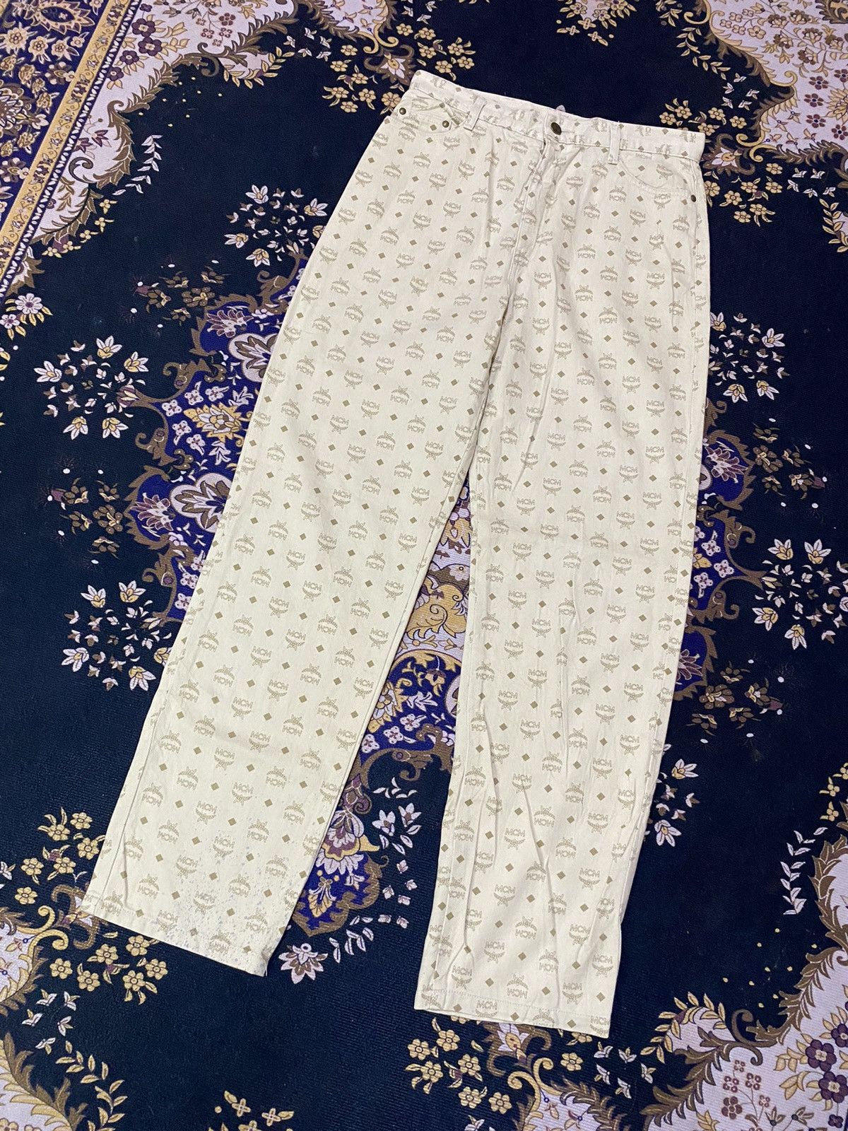 MCM MCM Monogram Jeans Size 29" - 2 Thumbnail