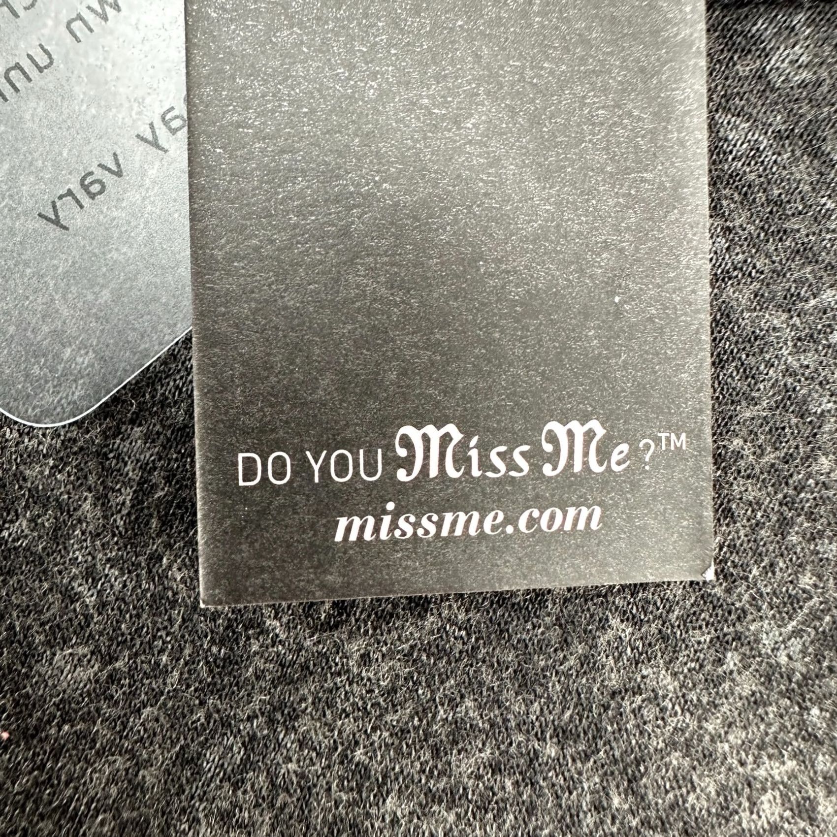 Miss Me VINTAGE Miss Me Shirt Womens S Black Grey Lace Trim Long Sleeve Tunic Raglan Y2K Size S / US 4 / IT 40 - 7 Thumbnail