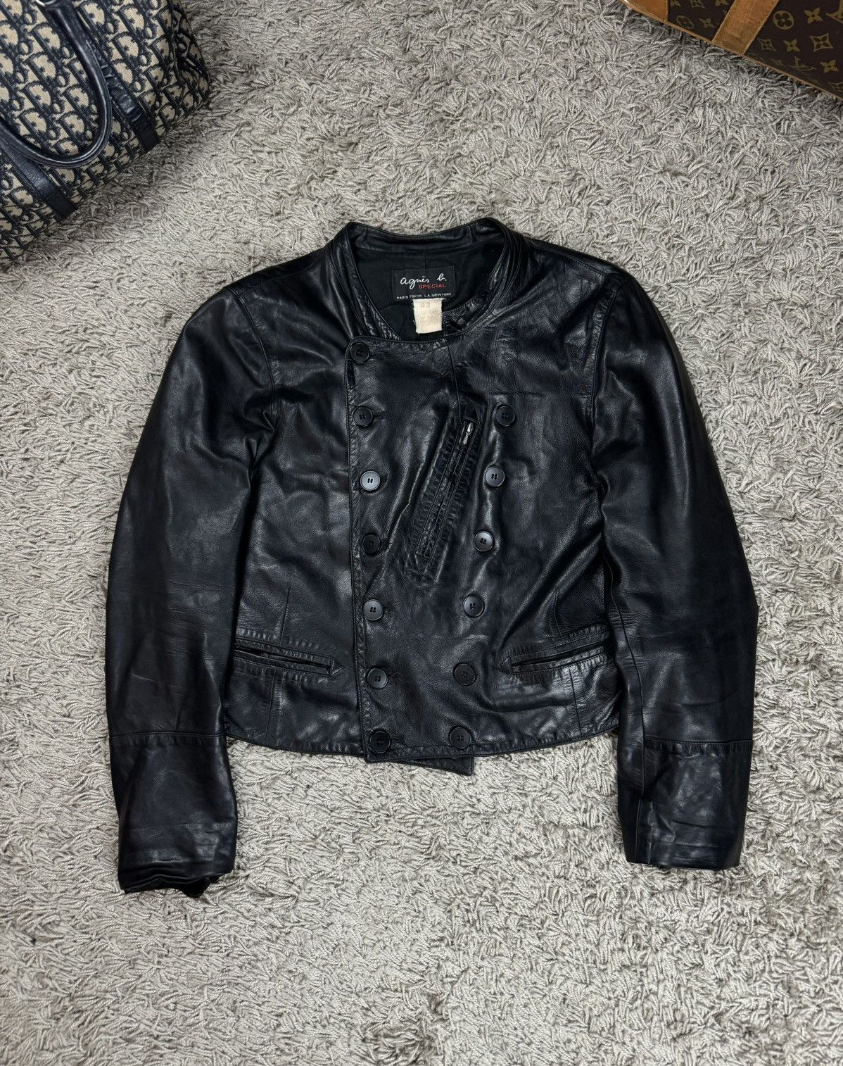 agnes b. Leather jacket Agnes B. Paris original luxury rare item Size M / US 6-8 / IT 42-44 - 1 Thumbnail