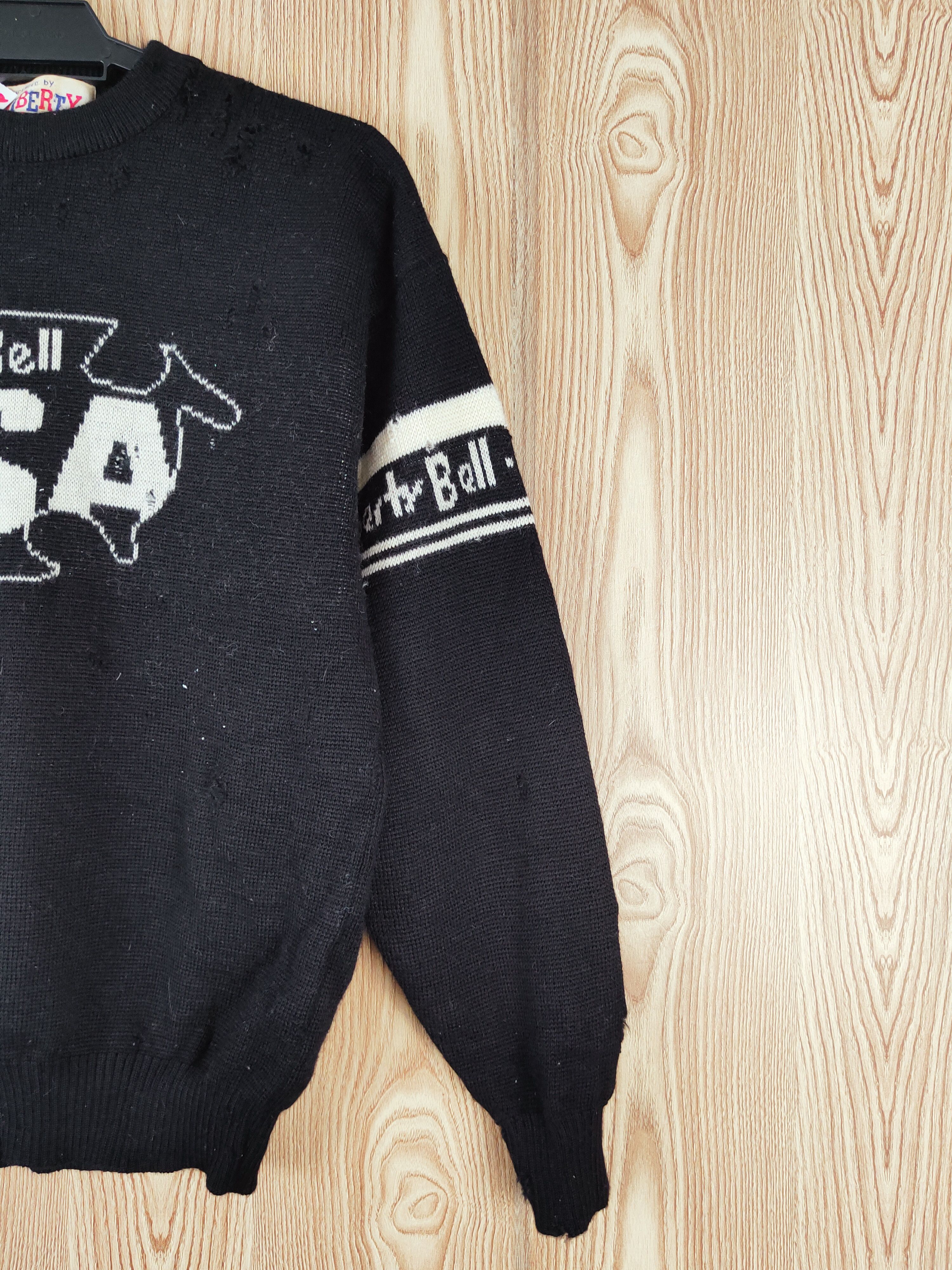 Vintage Liberty Bell vintage ripped Black Knitwear Sweatshirts #W472 Size US S / EU 44-46 / 1 - 11 Thumbnail