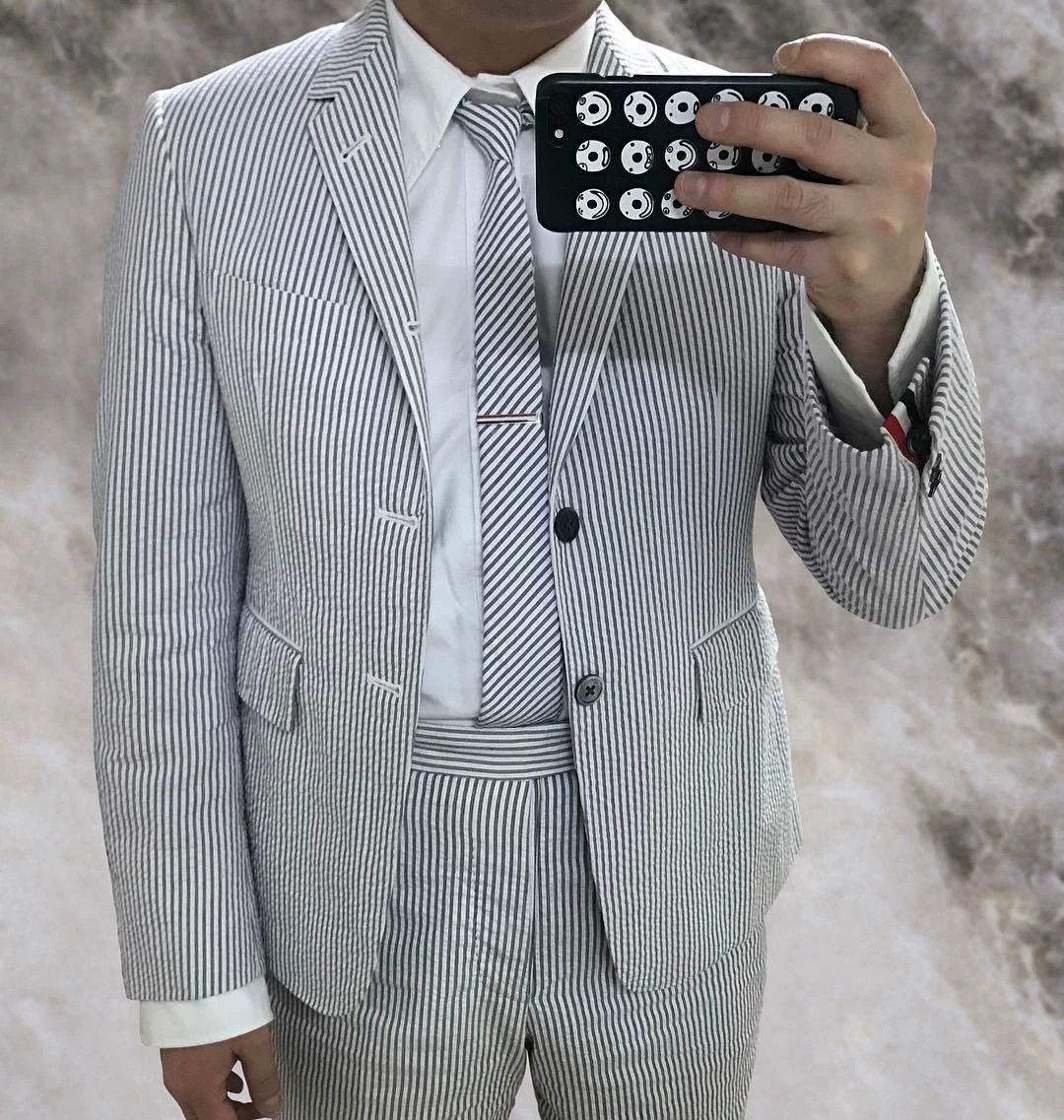 Thom Browne Thom Browne Seersucker Short Blazer Size 2 New NWT Light Size US M / EU 48-50 / 2 - 7 Thumbnail