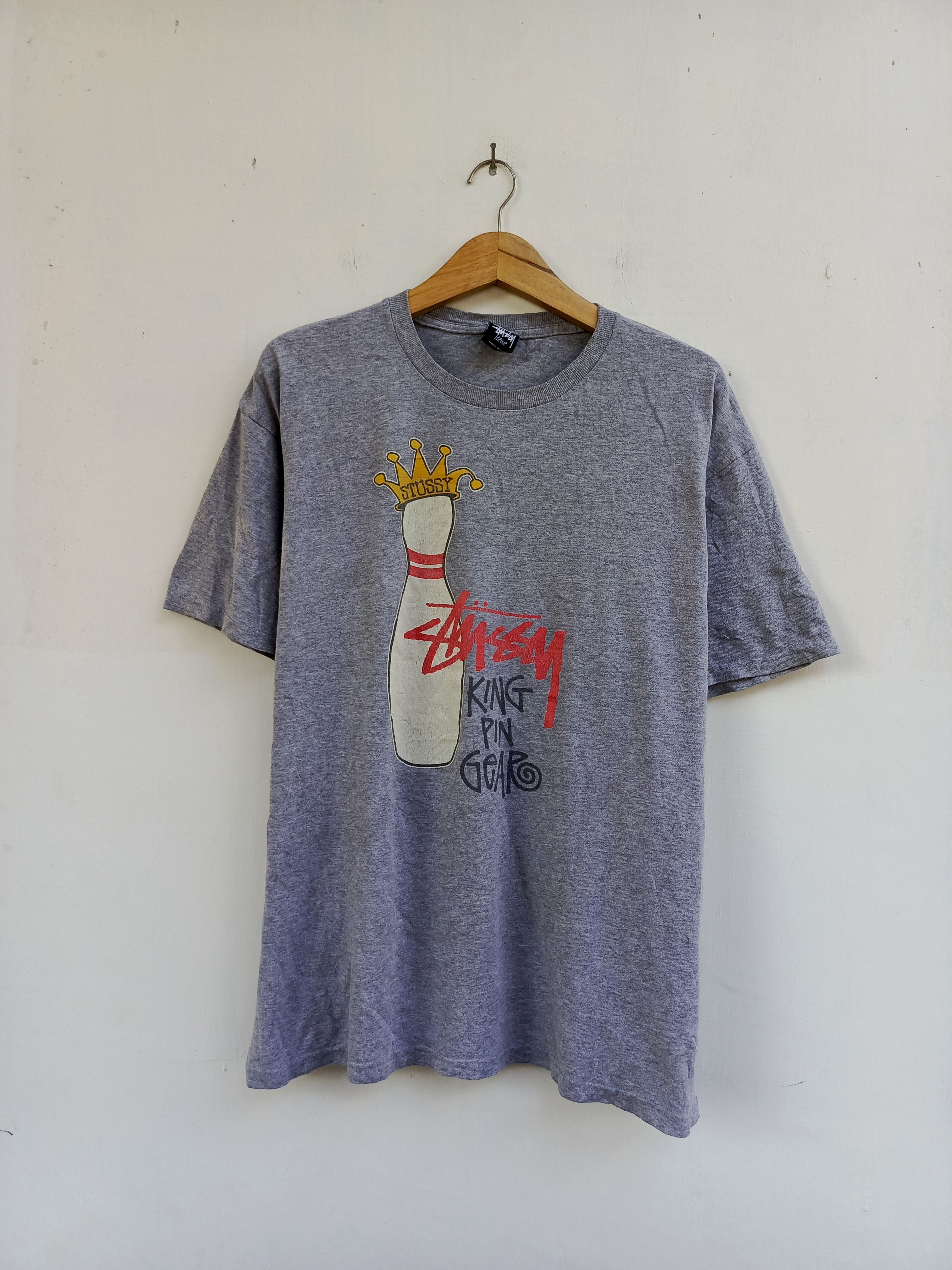 Stussy Stüssy King Pin Graphic Tee Iconic Streetwear Essential Size US L / EU 52-54 / 3 - 1 Thumbnail