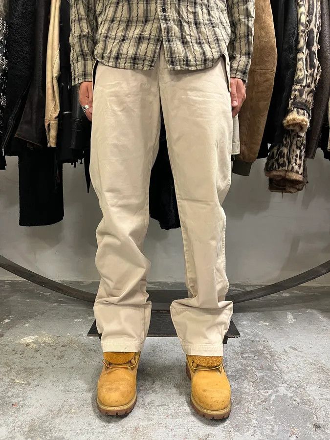 Prada × Vintage 2000s Prada Beige Contemporary Utility Pants Size US 30 / EU 46 - 2 Thumbnail