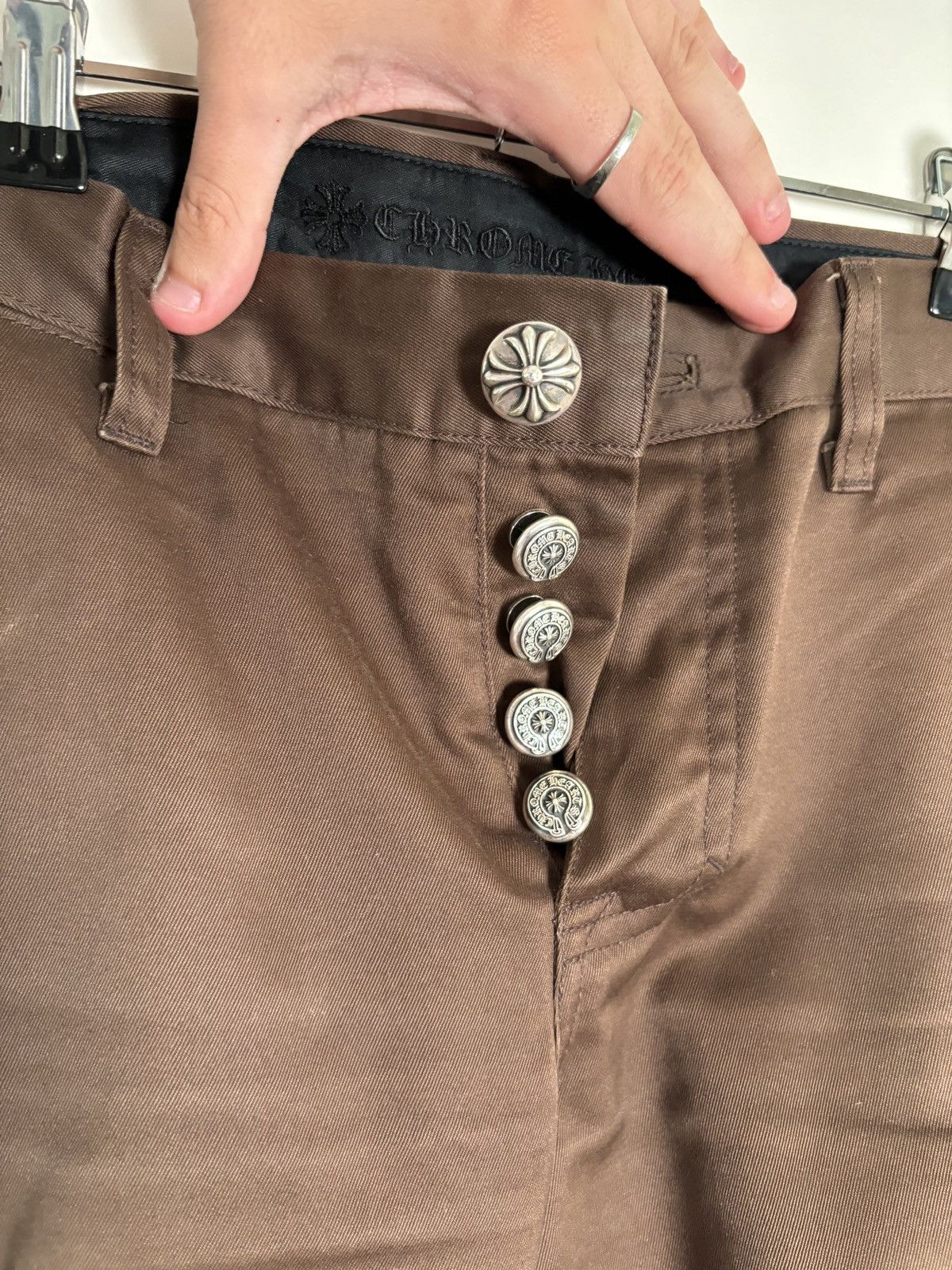 Chrome Hearts 🚭EVERYDAY CHROME🚭 BROWN CHINO SHORTS Size US 34 / EU 50 - 3 Thumbnail
