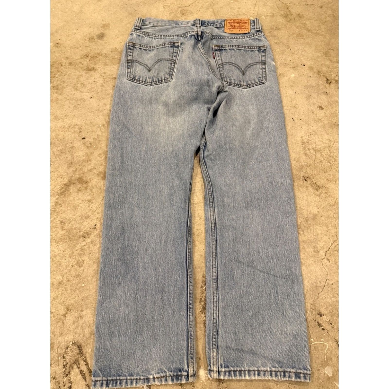 Levi's Levi's Jeans Men 30x28 Blue Light 505 Straight Regular Denim Cotton 5-Pocket 30 in Inseam Size US 31 - 2 Thumbnail