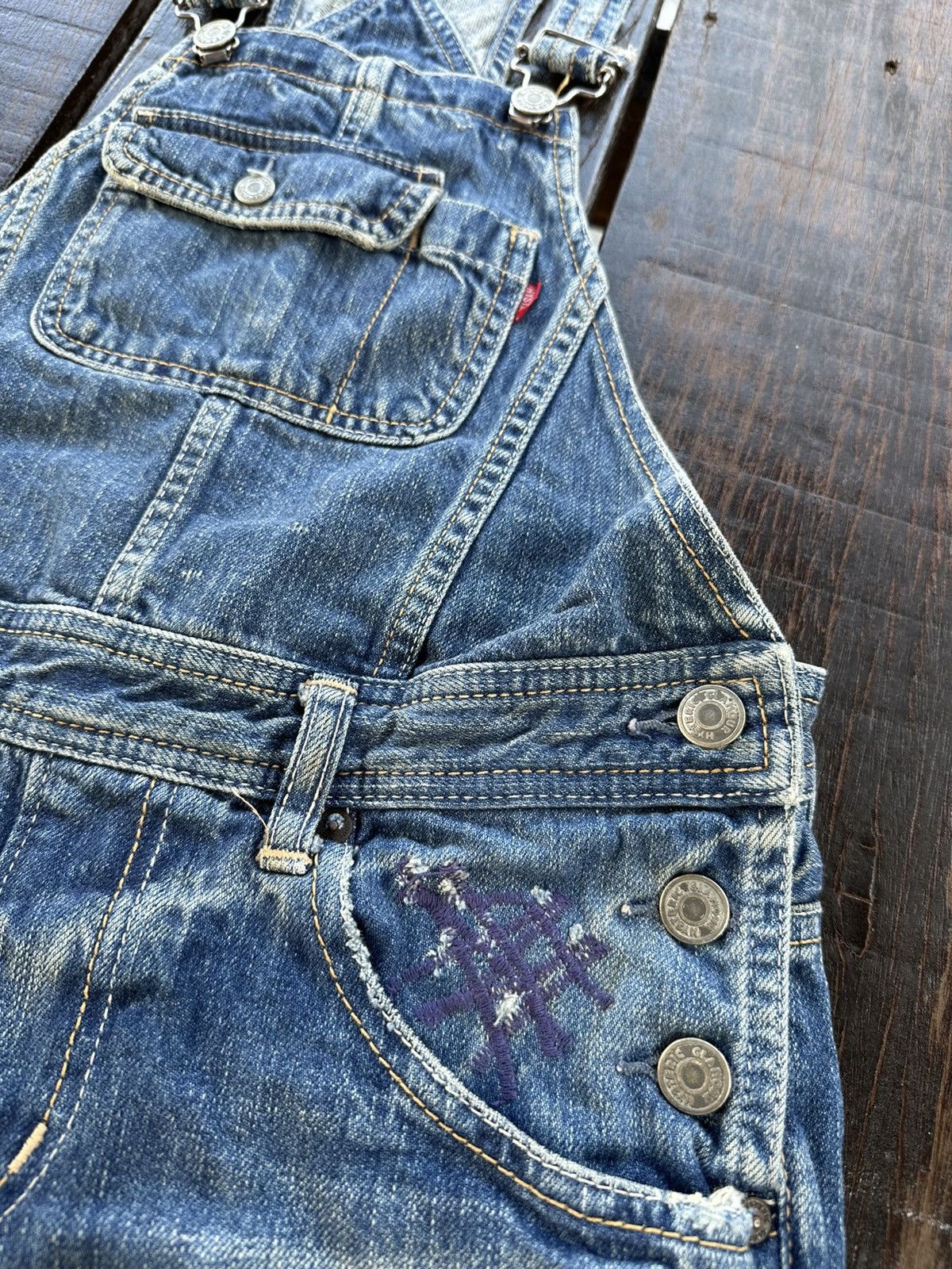 Hysteric Glamour × Vintage Vintage hysteric glamour overall short denim rare design Size 30" / US 8 / IT 44 - 4 Thumbnail