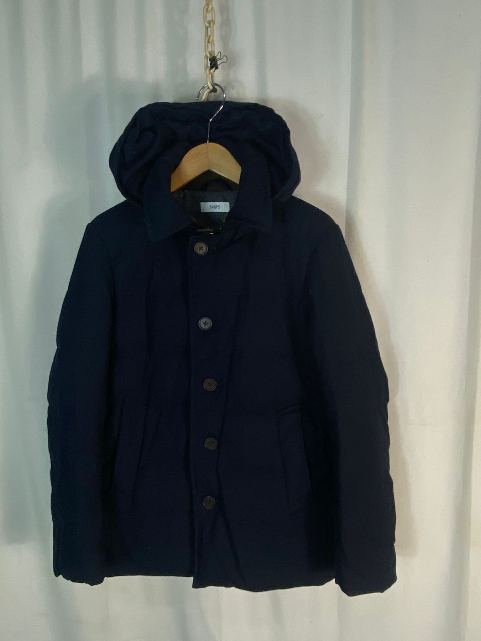 SHIPS Unisex🔥Ships down puffer hoodie jacket Size US S / EU 44-46 / 1 - 1 Thumbnail