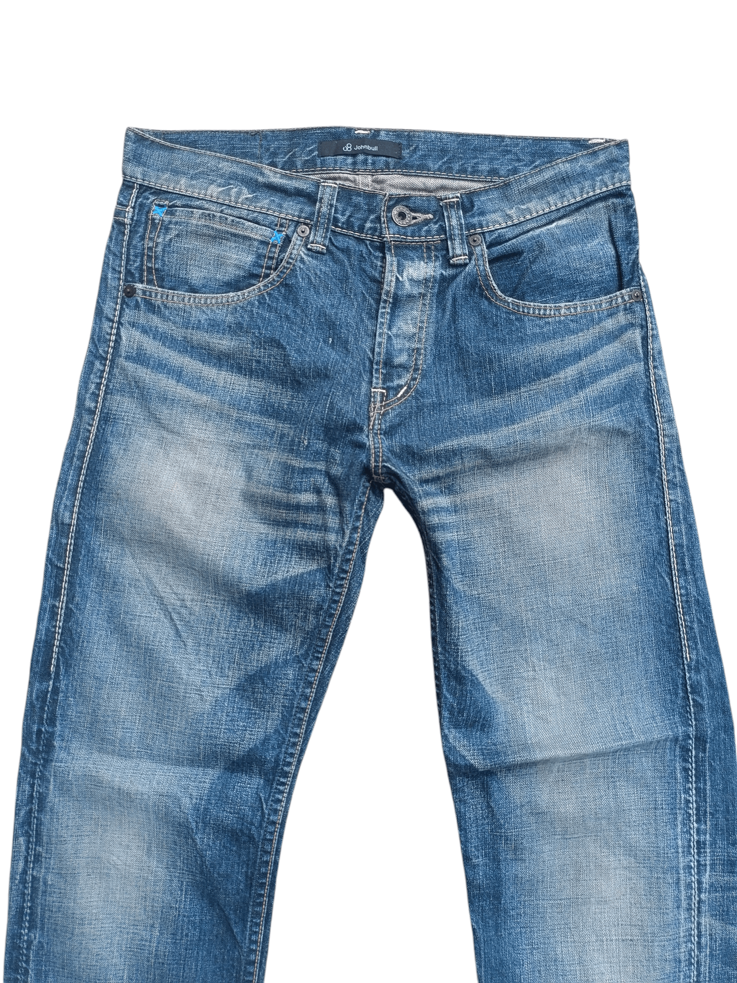Japanese Brand × Johnbull Johnbull Redline Selvedge Heavy Denim Buttonfly Jeans Size US 30 / EU 46 - 9 Thumbnail