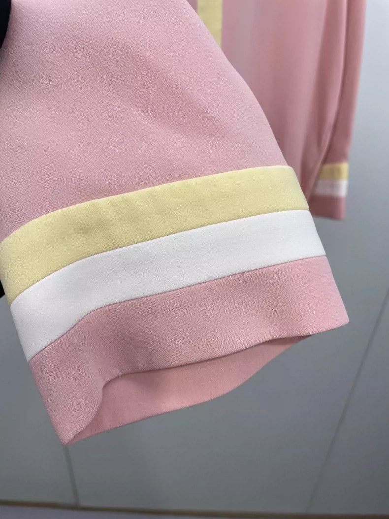 Loro Piana Loro piana Color-blocked V-neck silk long sleeves 2506-Next Size XS / US 0-2 / IT 36-38 - 3 Thumbnail