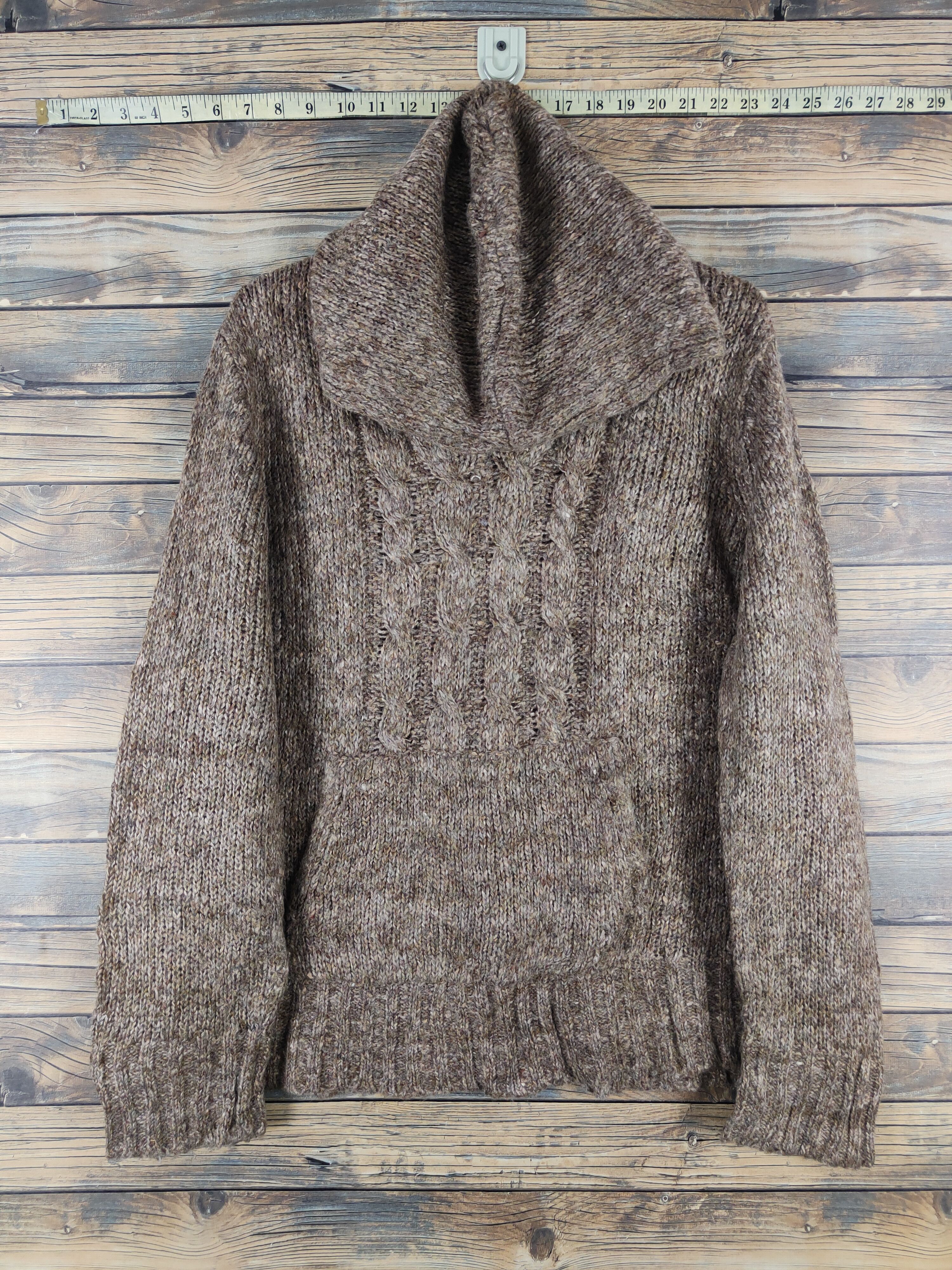 Faded Glory Faded Glory Brown Knitwear Hoodie Sweatshirts #W1477 Size XL / US 12-14 / IT 48-50 - 1 Thumbnail