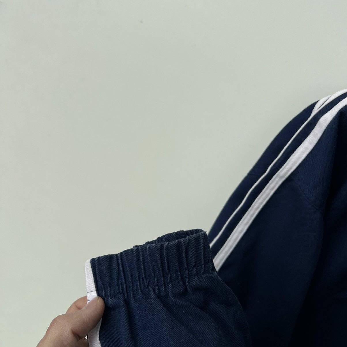 Adidas Adidas Vintage 90s Big Trifold Drill Top Jacket Size US L / EU 52-54 / 3 - 5 Thumbnail