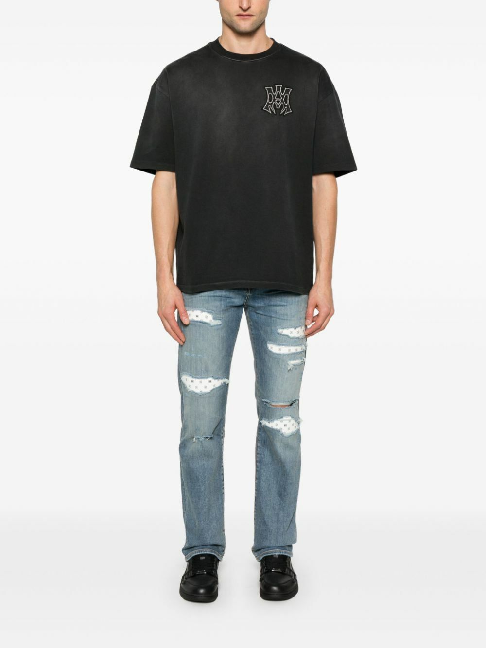 Amiri oc11z0126 Repaired Jeans in Blue Size US 30 / EU 46 - 2 Thumbnail