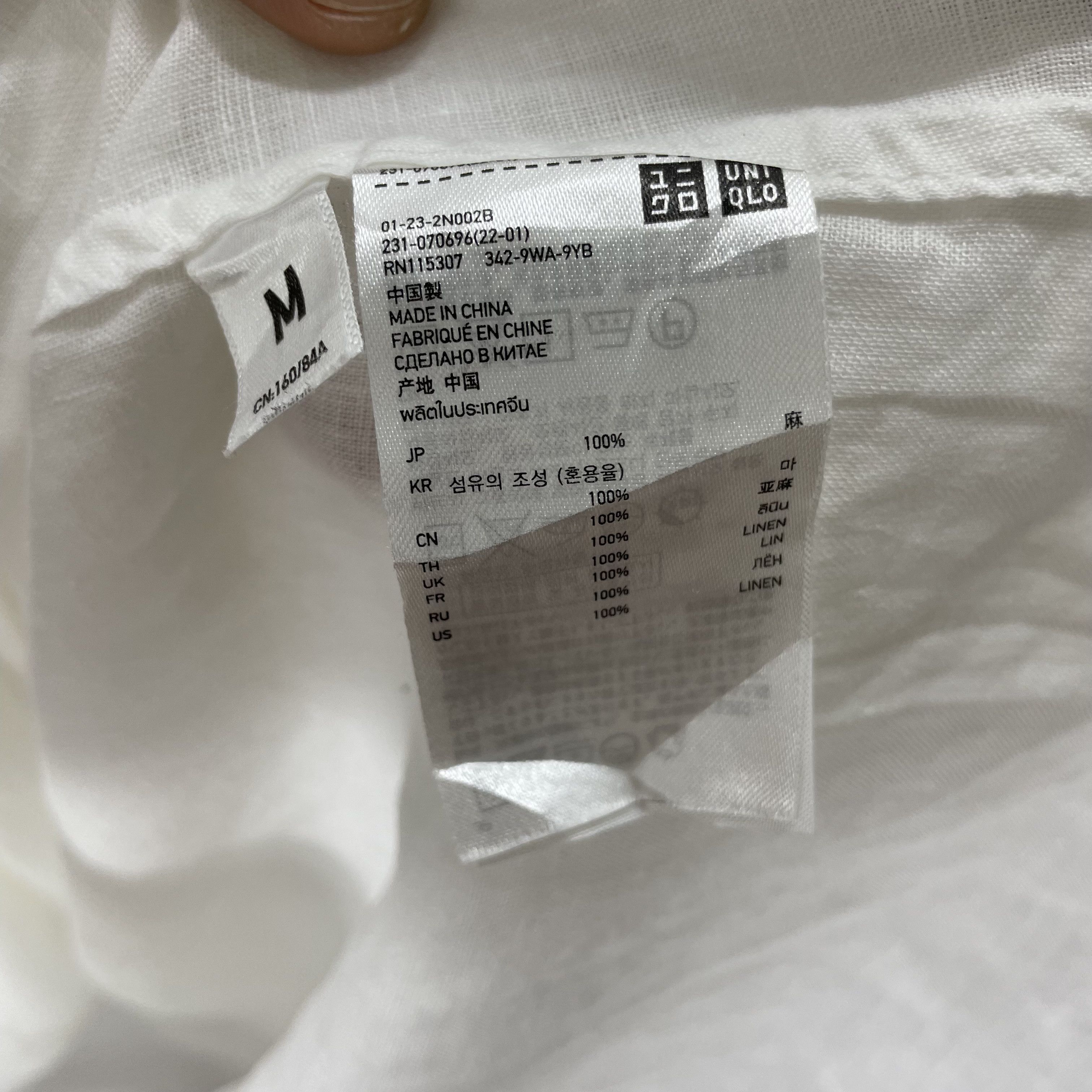 Japanese Brand × Uniqlo UNIQLO LINEN SHIRT OFFICE SMART CASUAL Size M / US 6-8 / IT 42-44 - 4 Thumbnail