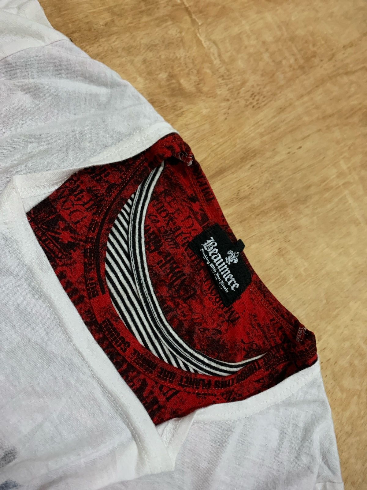 Hysteric Glamour × If Six Was Nine × Japanese Brand Y2k Beaumere Peom Punk Style Tshirt Size US L / EU 52-54 / 3 - 6 Thumbnail