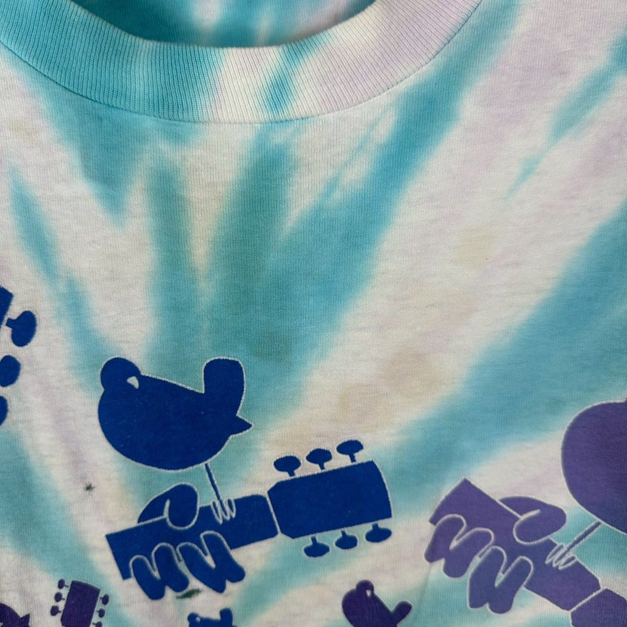 Band Tees Vtg 90s Woodstock Music Festival Music and Peace Tie-dye Tee Size US XXL / EU 58 / 5 - 9 Thumbnail