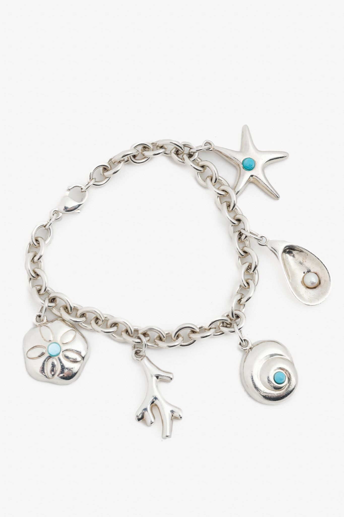 Tiffany & Co. Tiffany & Co. Sea Life Sterling Silver Chain Charm Bracelet Size ONE SIZE - 1 Thumbnail