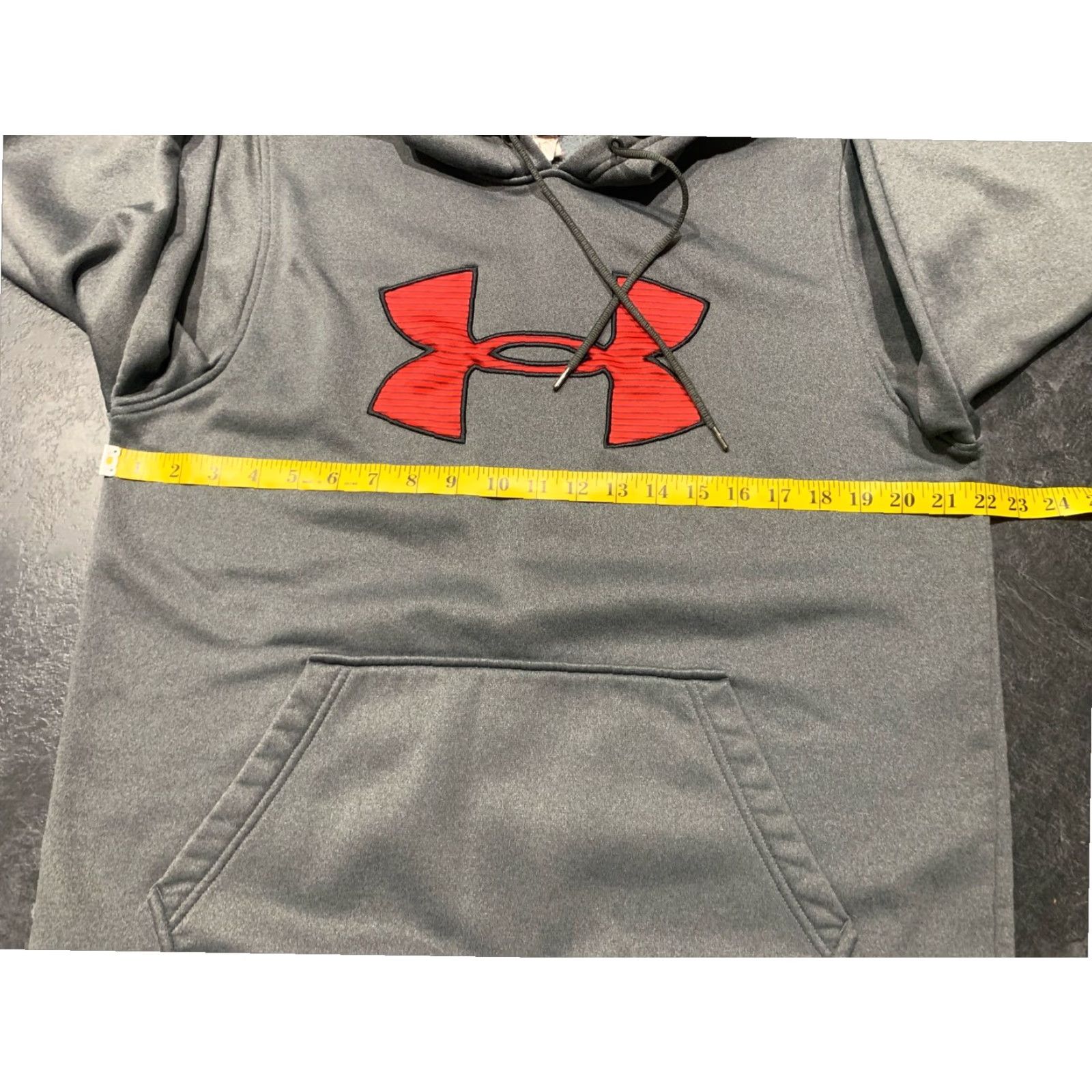 Under Armour Under Armour Hoodie Adult Men's Medium Gray Red Pullover Size US M / EU 48-50 / 2 - 6 Thumbnail