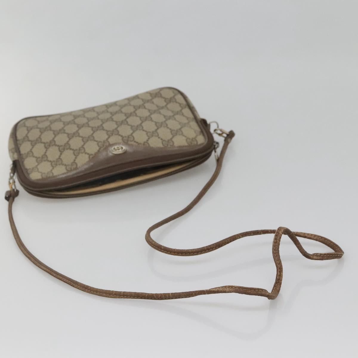Gucci GUCCI GG Supreme Shoulder Bag Pvc Beige Gold 56 02 068 Size ONE SIZE - 8 Thumbnail