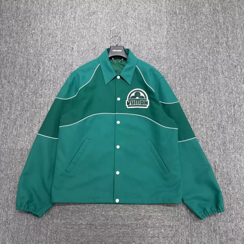 Louis Vuitton louis vuitton green embroidered jacket-dmc Size US L / EU 52-54 / 3 - 1 Thumbnail