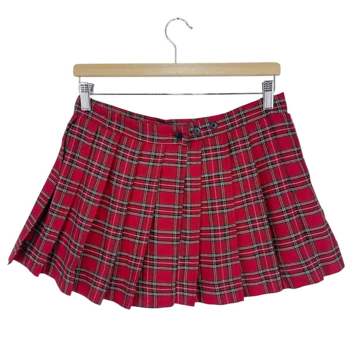 Seditionaries RARE‼️Vintage SEXY DYNAMITE Tartan Plaid Punk Goth Mini Skirt Size 28" / US 6 / IT 42 - 2 Thumbnail