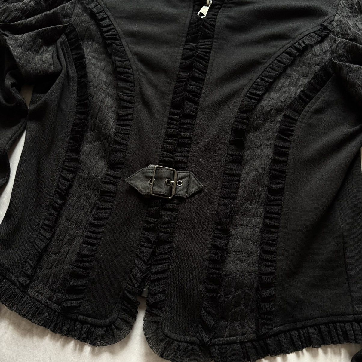 Hysteric Glamour × Undercover Gothic Vampire Sweater Strap Ruffle LGB Margiela Vibe Size S / US 4 / IT 40 - 4 Thumbnail