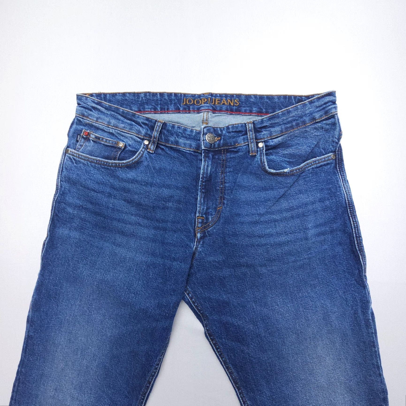 Vintage VINTAGE Joop! Mitch Slim Straight Jeans Mens 38 x 32 Dark Wash Y2K Blue Stretch Modern Size US 38 / EU 54 - 4 Thumbnail