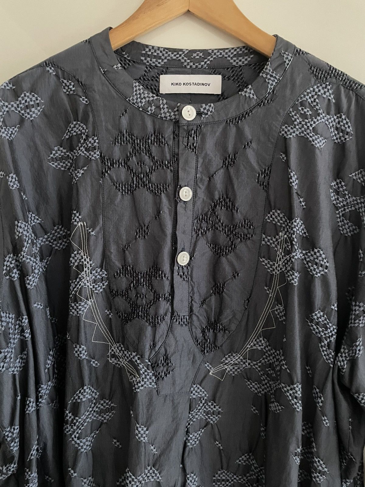 Kiko Kostadinov Kutch Sapphire Shirt- Interviews by the River 00062019 Size US L / EU 52-54 / 3 - 4 Thumbnail