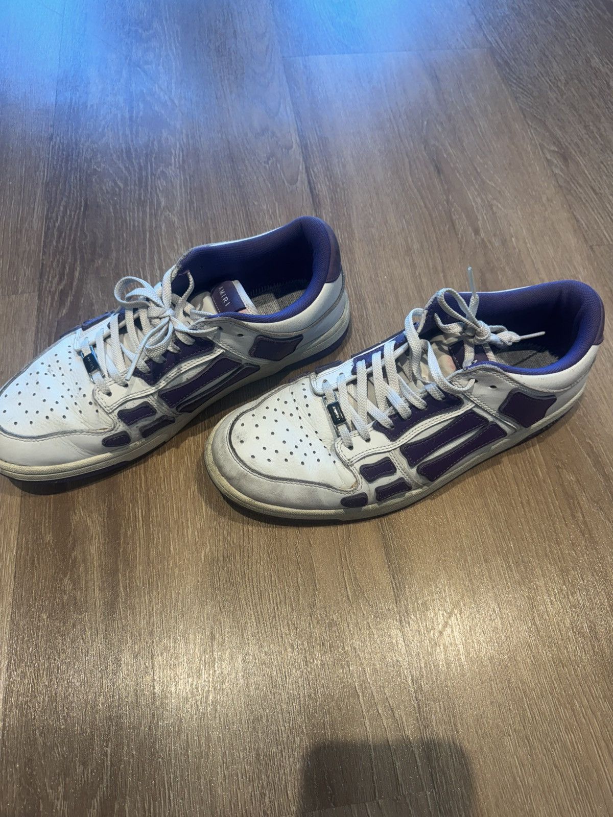 Amiri Amiri Skeleton Purple Sneakers Size US 10 / EU 43 - 1 Thumbnail